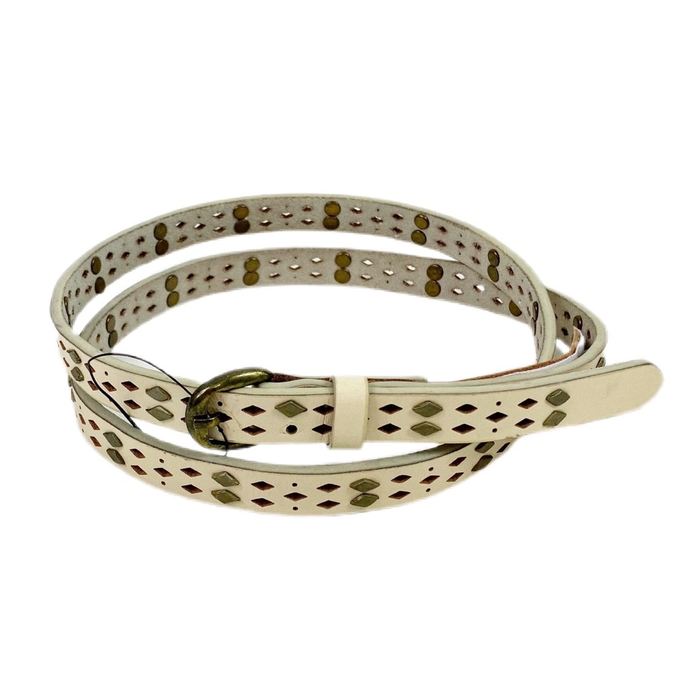 Free People Kiera Skinny Studded Leather Belt